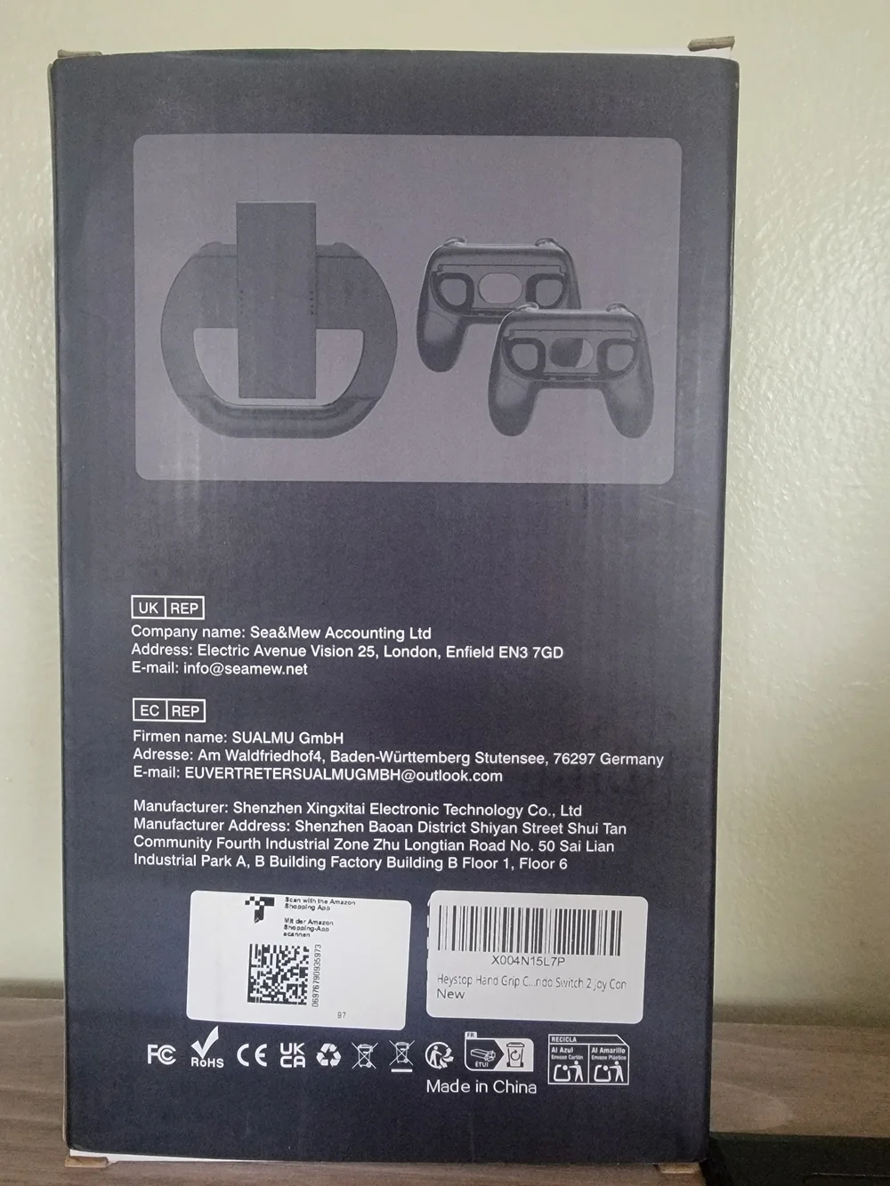 Black 3-in-1 Hand Grips for Switch 2
